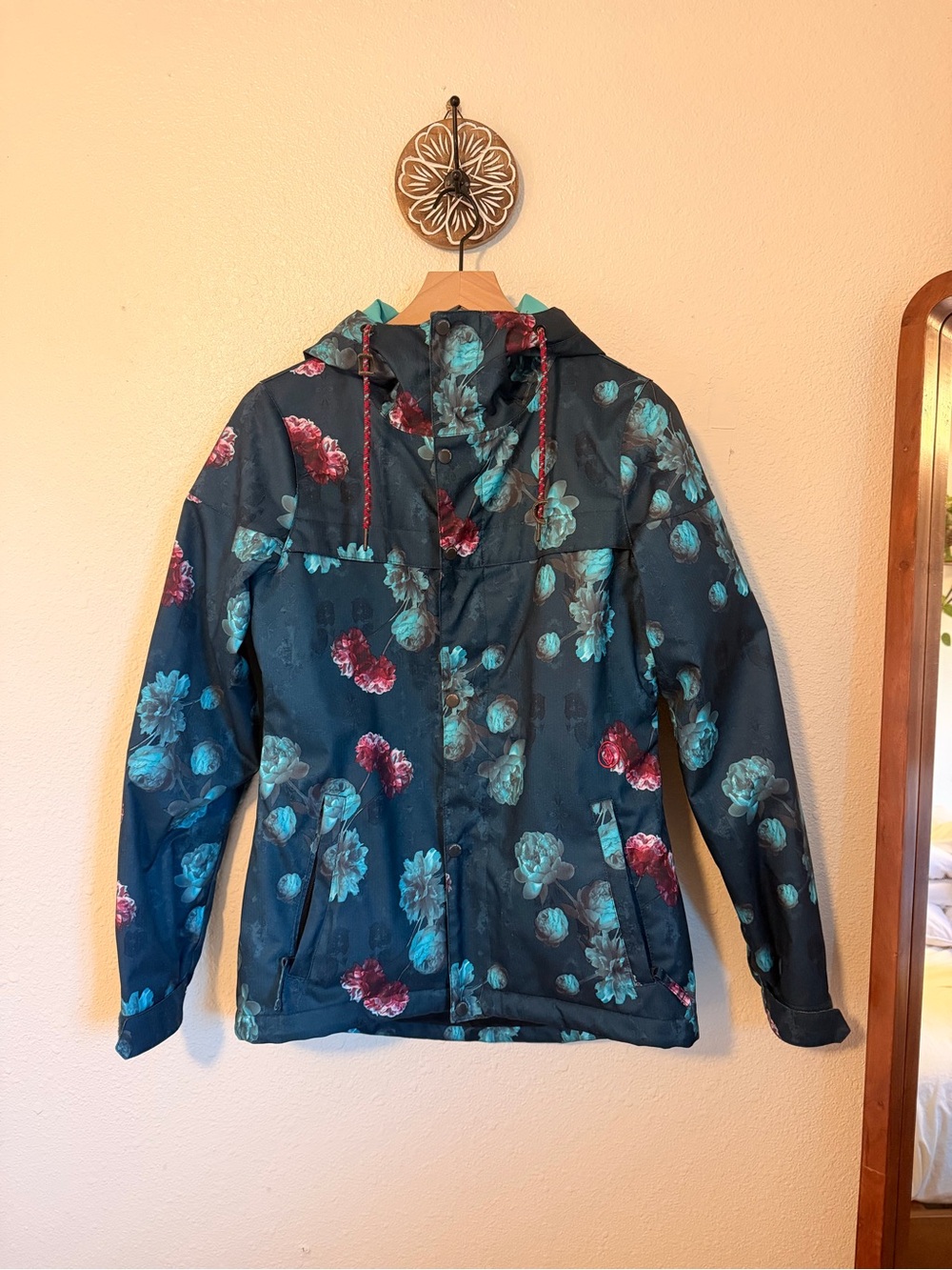 Volcom Floral Hooded Ski Jacket